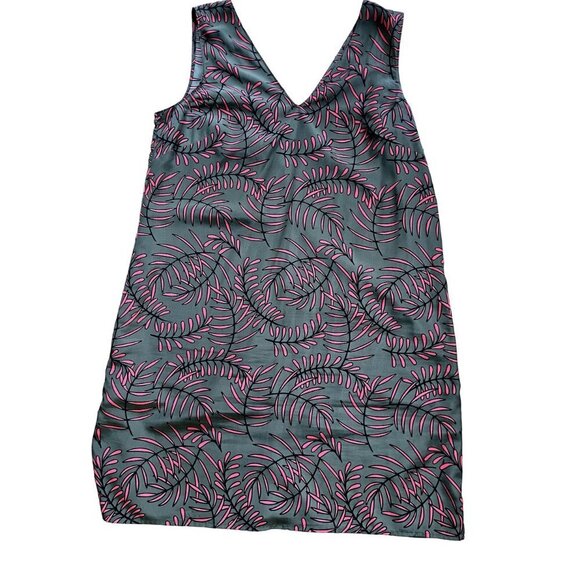 Nordstrom Halogen Palm Print Midi Dress L - Picture 12 of 16